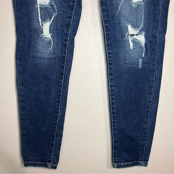 Kancan distressed mid rise skinny jeans women’s size 3 / 25 - Picture 3 of 7